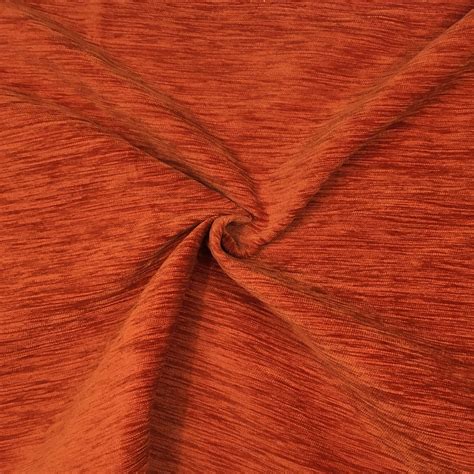 textured metallic fabric orange burnt|burnt orange chenille fabric.